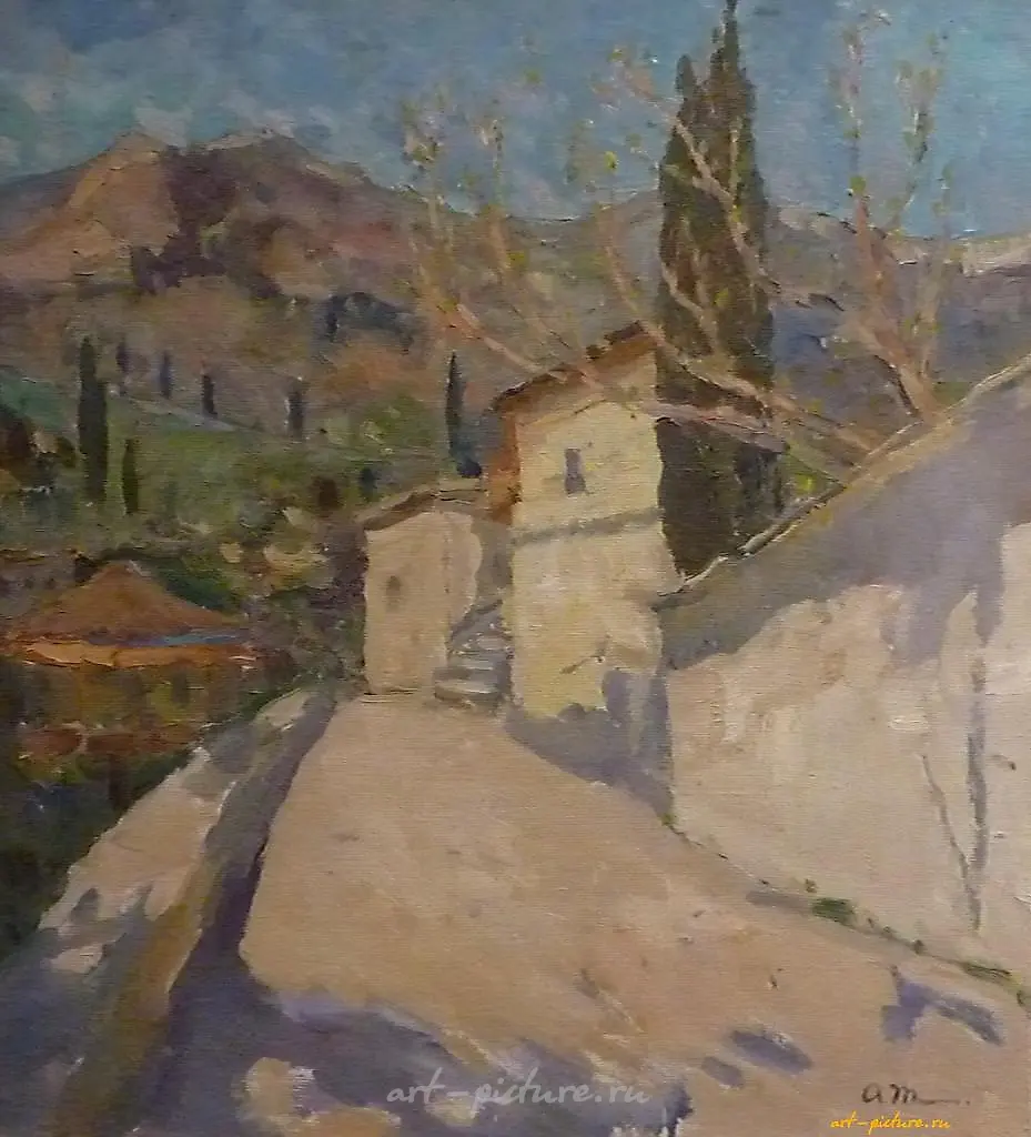 Чеховка. холст. масло. 50 х 55