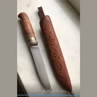 Нож туристический. Изготовлен мастером Савостин Л.А.