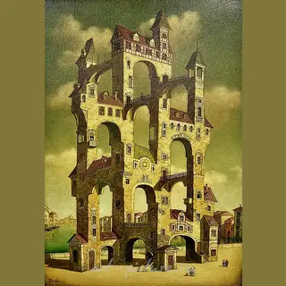 The translation of "Архитектурная фантазия" into English is "Architectural Fantasy."