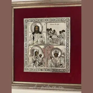 Икона с окладом ювелира Андрея Карловича Адлера