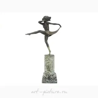 Sculpture Josef Lorenzl — "Dancer with Scarf"