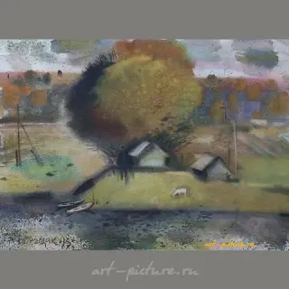 斯摩棱斯克。水彩画。26 x 35 厘米