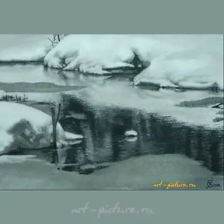 Ай-Ега(серия берега) бум.уголь,соус