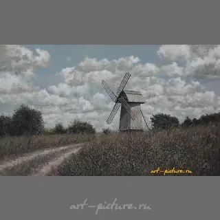 "Жнiвень" холст, масло