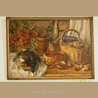 Still Life with Game, canvas, oil.