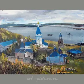 Источник на Волге акрил,холст