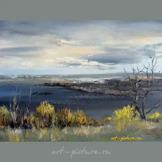Волга за Кашпиром масло,холст