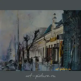 Улица Советская масло,холст