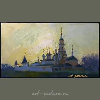 Новоспасский монастырь. Москва. Холст, масло.