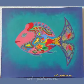 The translation of "Рыбка акрил" into English is "Acrylic fish."