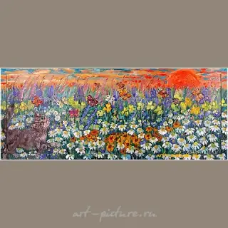 Caty-and-butterflies Холст , масло