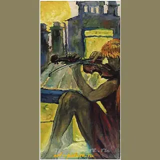 Violin-playeк Холст , масло