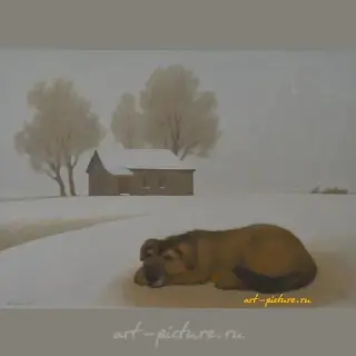 Песнь о собаке Холст, масло