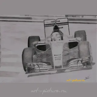 Lewis Hamilton графика, бумага