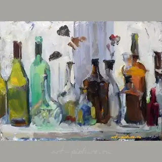 bottles №4 масло, двп 