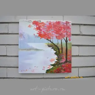 Красные деревья Масло 