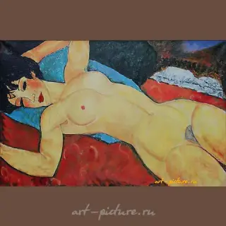 Лежащая Кариатида (копия Амадео Модильяни) холст, масло 