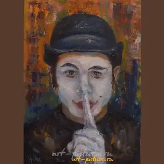 мим масло, холст