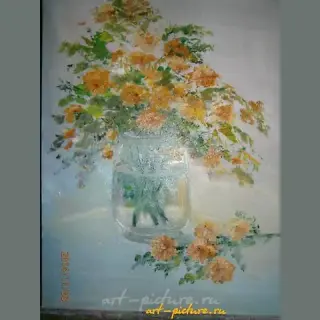 Полевые цветы. холст масло