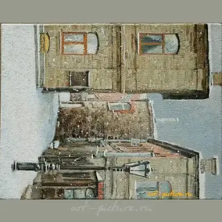 老切尔亚宾斯克角落 布面油画