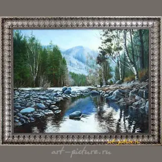 "Frosty freshness. Altai oil, canvas."