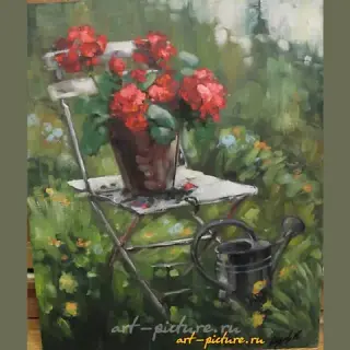 花卉 油画