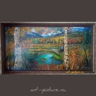 Тихая заводь Холст,на подрамнике,масло,мастихин,кисть.