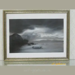 Северное взморье аэрография, бумага