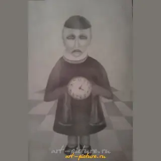 Часовщик бумага,карандаш 