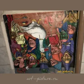 Esta noche comeremos oca масло/ холст 
