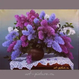 Сирень холст масло