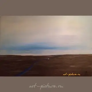 Переправа Холст, масло, лак.