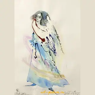 SPIRIT OF MUSE бумага, тушь, акрил (paper, ink, acrylic paints), 