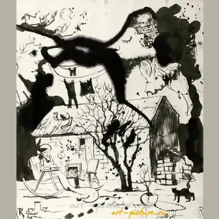 TWILIGHT БУМАГА, ТУШЬ, (PAPER, INK