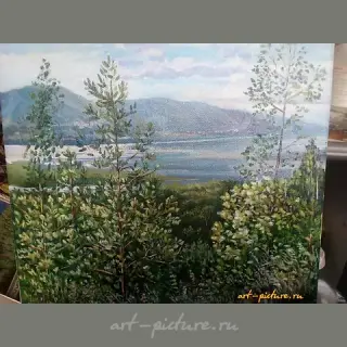 Волжский пейзаж,Царевщина Холст,масло
