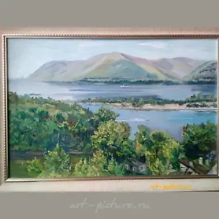 Волжский пейзаж,Царевщина Холст,масло