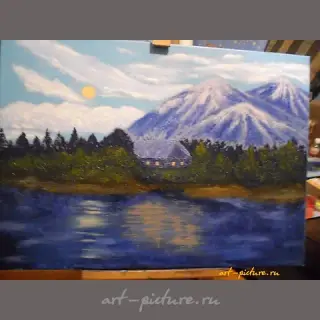 Вечер масло,холст