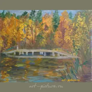 Осенний этюд масло, холст