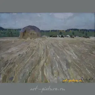 Стежня. Картон, масло. 30 х 40 см