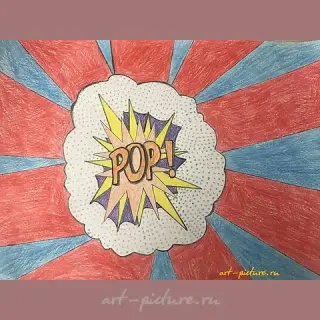 Pop art Paper, pencil