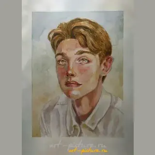 Солнечная аура Акварель