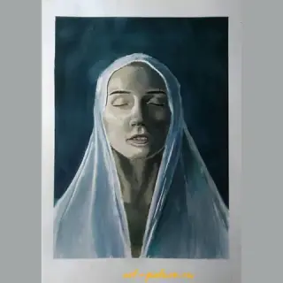 В сумерках Гуашь, бумага 