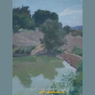 Озерцо. Холст, масло. 30 х 23 см
