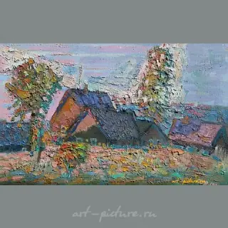 Morning Motif. Canvas, oil. 33 x 50 cm.
