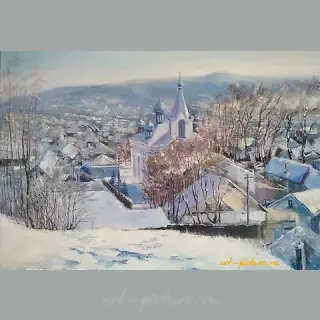 Церковь Масло, холст