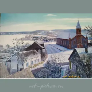 Костёл Масло, холст