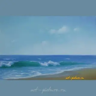 Морской пейзаж масло, холст