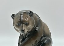 buy Porcelain figurine (statuette) "Bear." Hand-painted underglaze. Germany, Rosenthal, 1923.