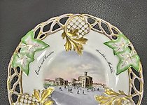 购买 KPM盘子，带有格尔利茨凯瑟特鲁茨的建筑风景，1856年