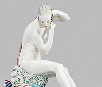 buy Art Deco Figurine "Seated Diana" by Meissen